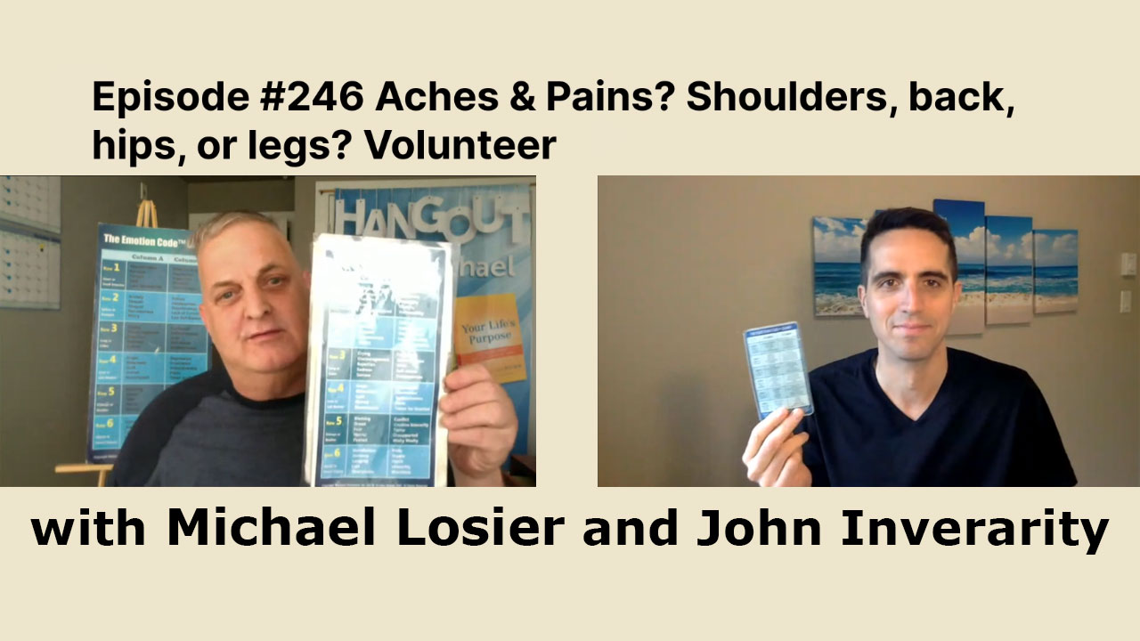 Episode #246 Aches & Pains? Shoulders, back, hips, or legs?