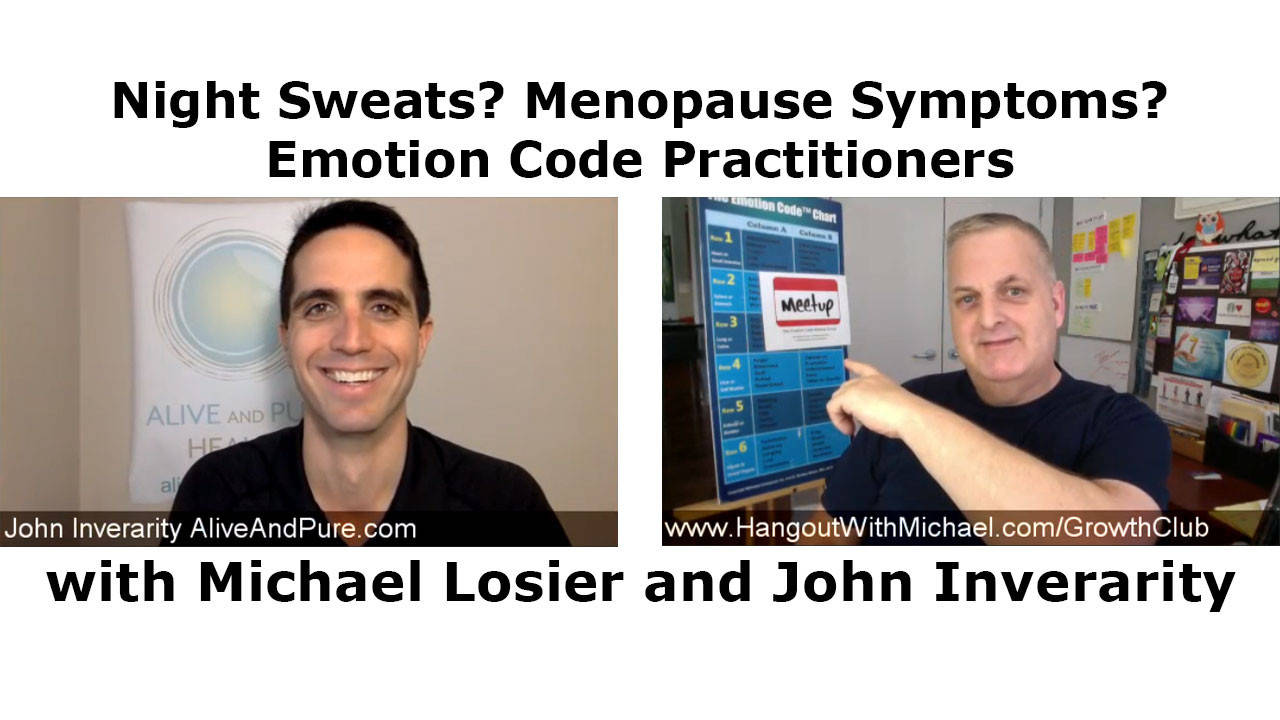 Episode #91 Night Sweats? Menopause Symptoms? Emotion Code Practitioners with Michael Losier