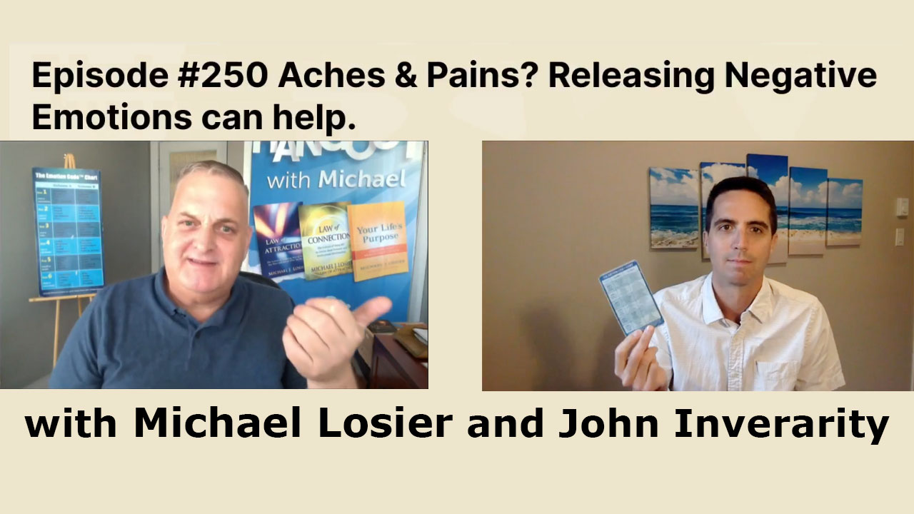 Episode #250 Got Aches or Pains? We can help Releasing Negative Emotions